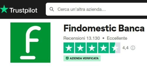 valutazione di findomestic su trustpilot