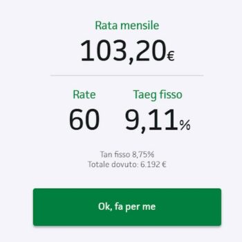 simulazione prestito 5000 euro findomestic