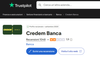 valutazione credem 2026 su trustpilot