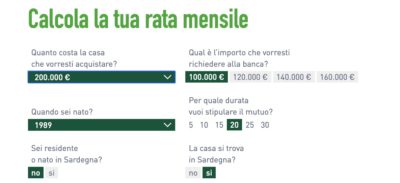 simulazione rata mutuo a tasso fisso banco di sardegna ottobre 2019