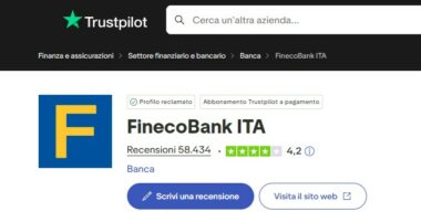 valutazione di fineco su trustpilot