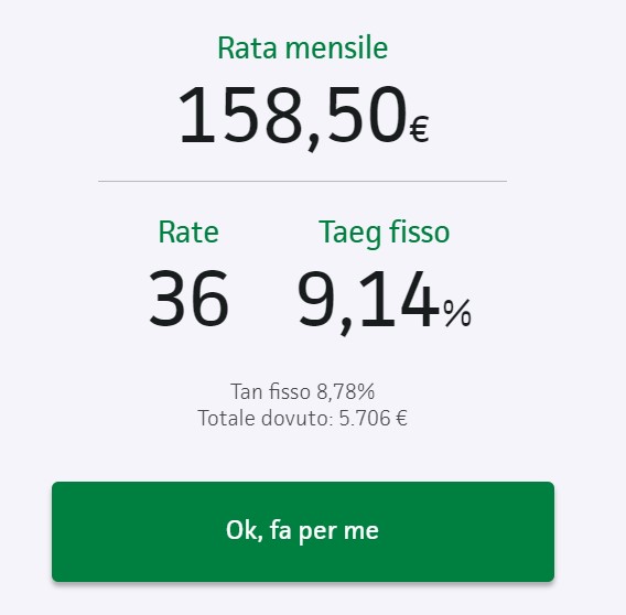 simulazione findomestic prestito 5000 euro