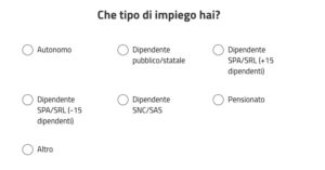 scelta tra tipi di aziende