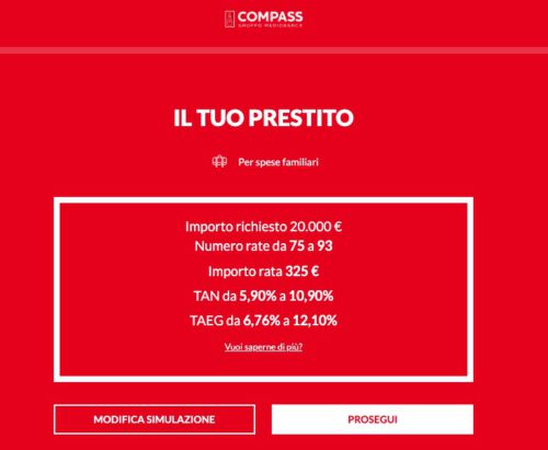 simulazione compass